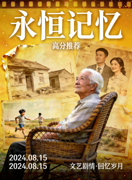 高分推荐电影《永恒记忆》海报 - 文艺剧情，老人回忆过往岁月